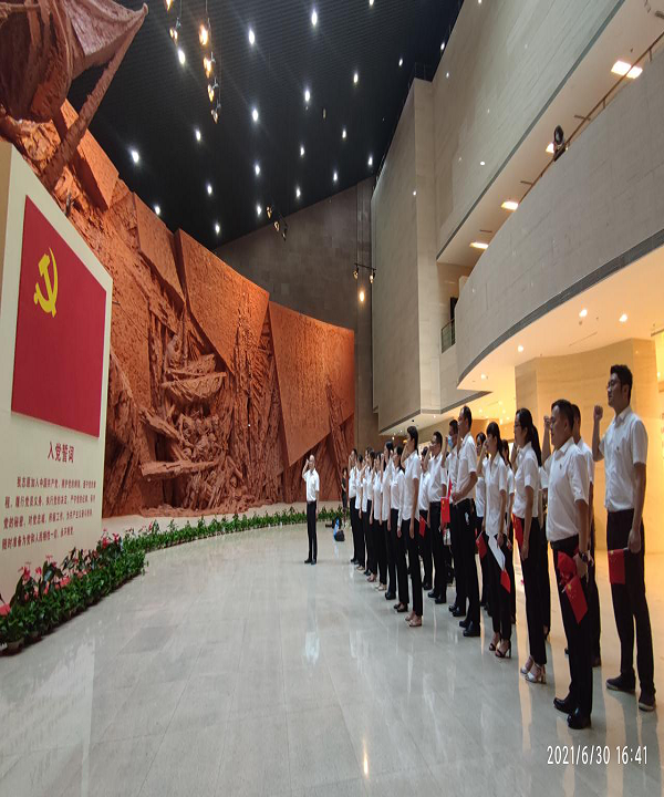 徽盐地产集团发展“追忆汗青，沉温入党自愿书”主题活动